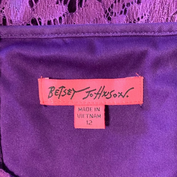 Betsey Johnson Purple Plum Lace Dress - Picture 3 of 5